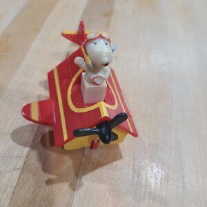 VINTAGE 1966 McDonalds Happy Meal Vintage Snoopy Peanuts Doghouse Plane Popmobil